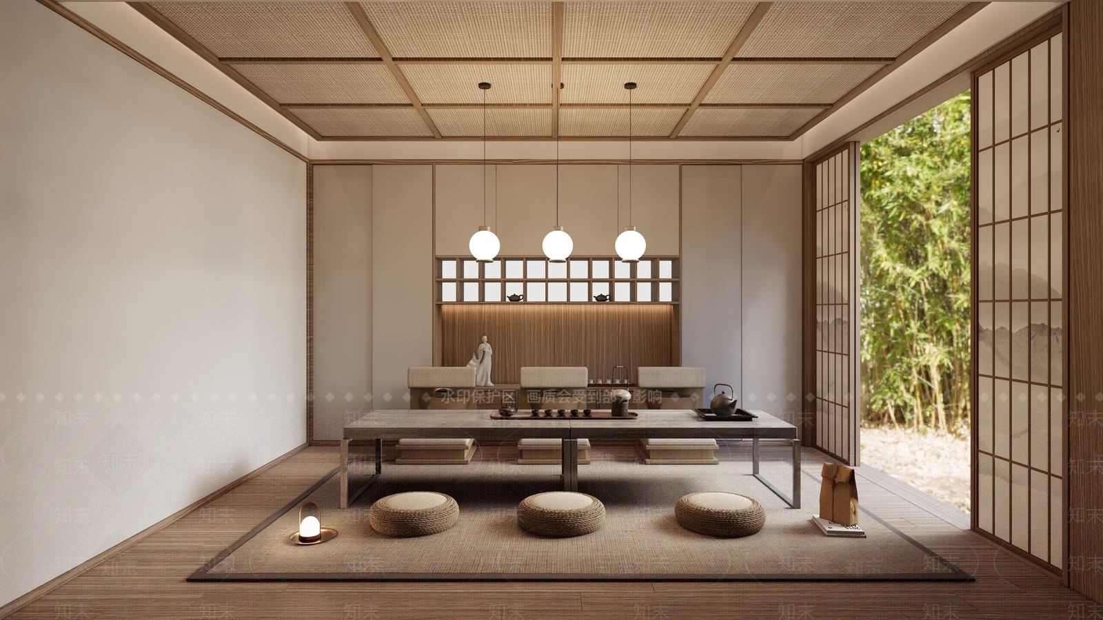 茶室SU模型精品下载_SketchUp模型_知末网