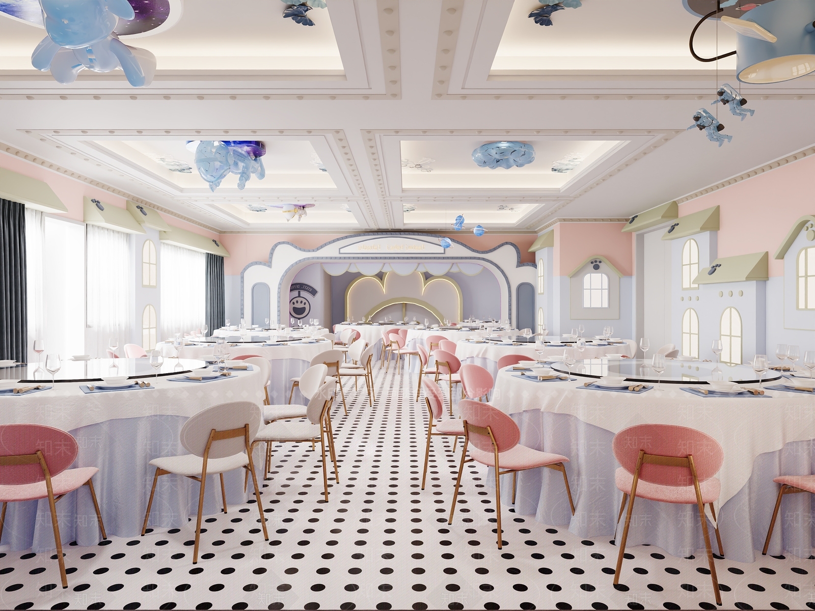 现代火锅店3D模型下载【ID:1214052162】