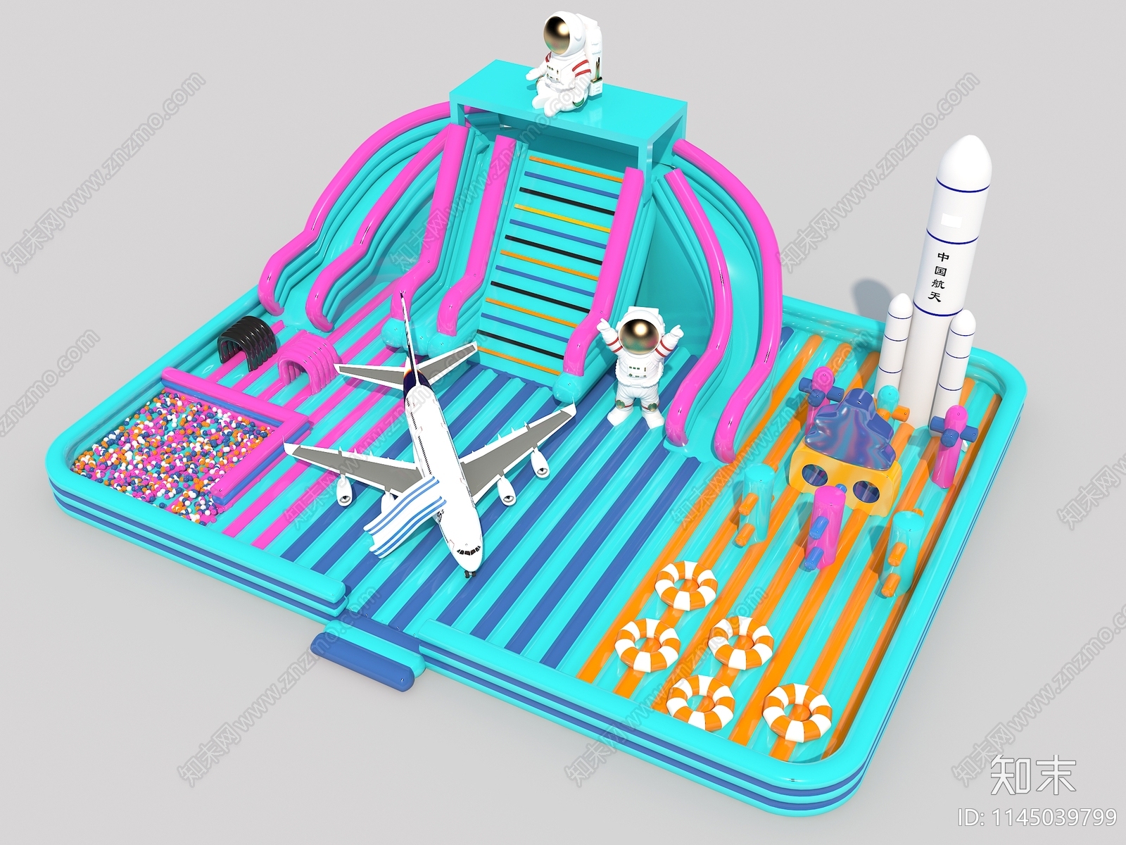 充气城堡3D模型下载【ID:1145039799】