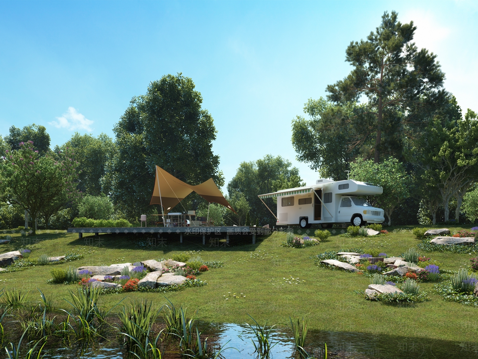 房车和露营3D模型下载【ID:1145063650】