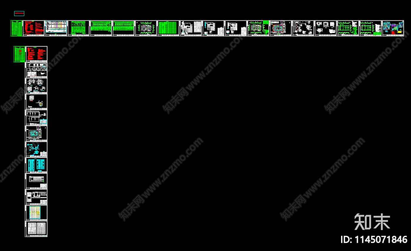 污水提升泵站自控电气图cad施工图下载【ID:1145071846】