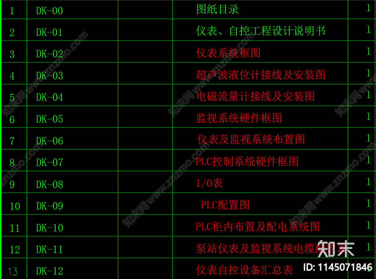 污水提升泵站自控电气图cad施工图下载【ID:1145071846】