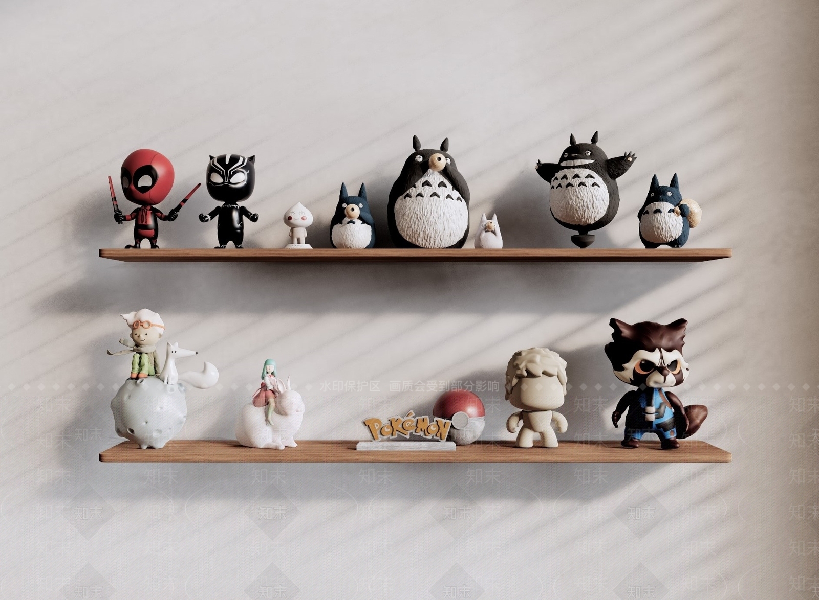 手办龙猫玩具SU模型下载【ID:1145079727】