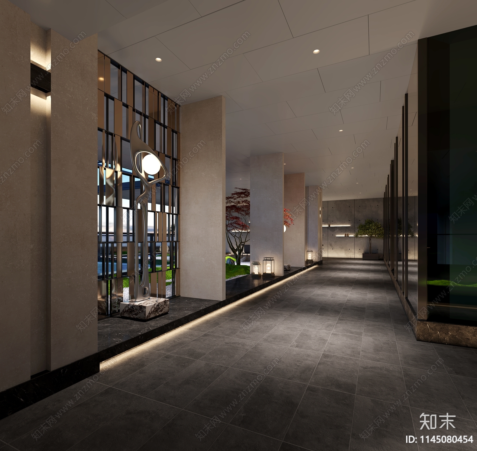 屋顶花园3D模型下载【ID:1145080454】