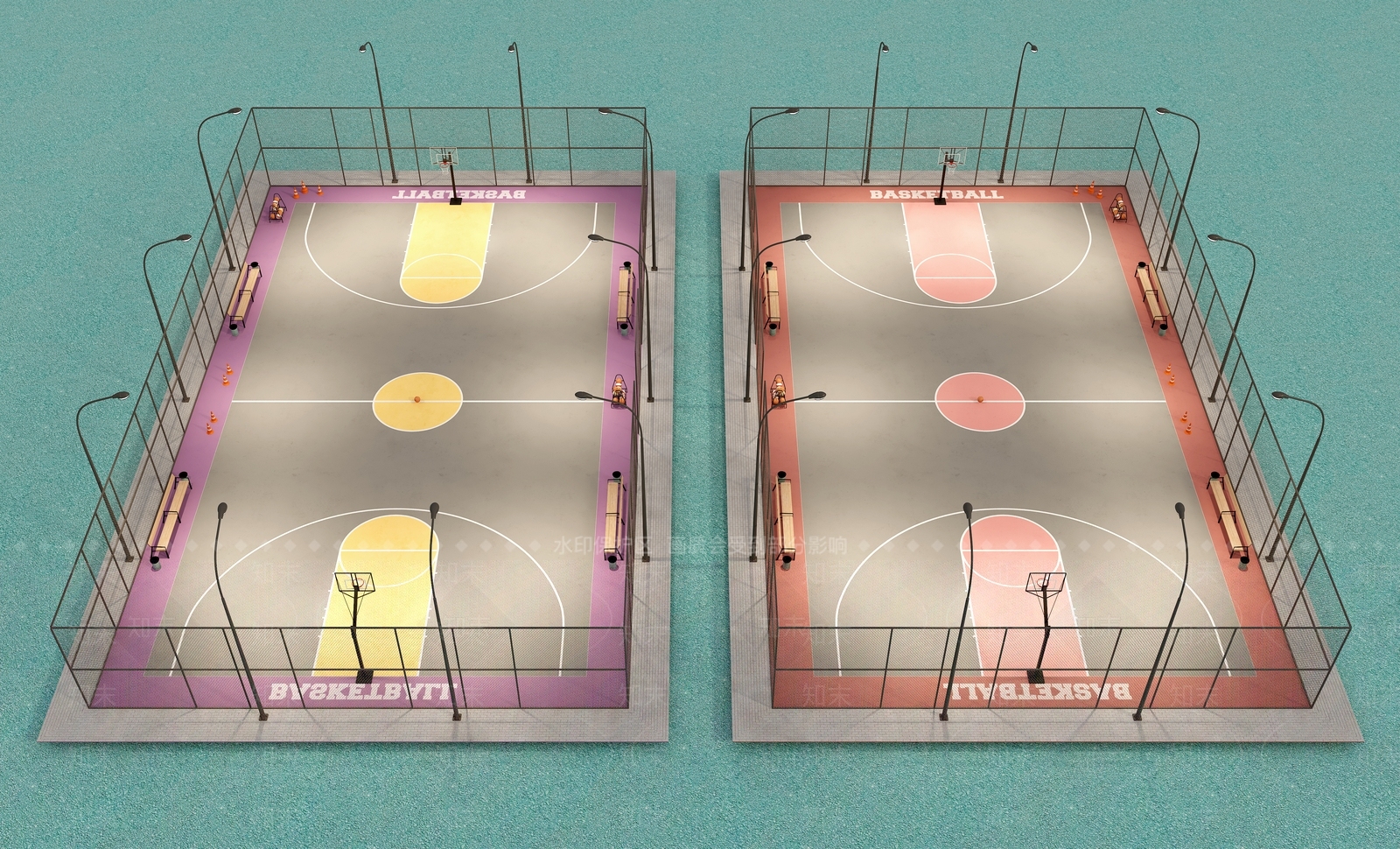 篮球体育场3D模型下载【ID:1145094619】