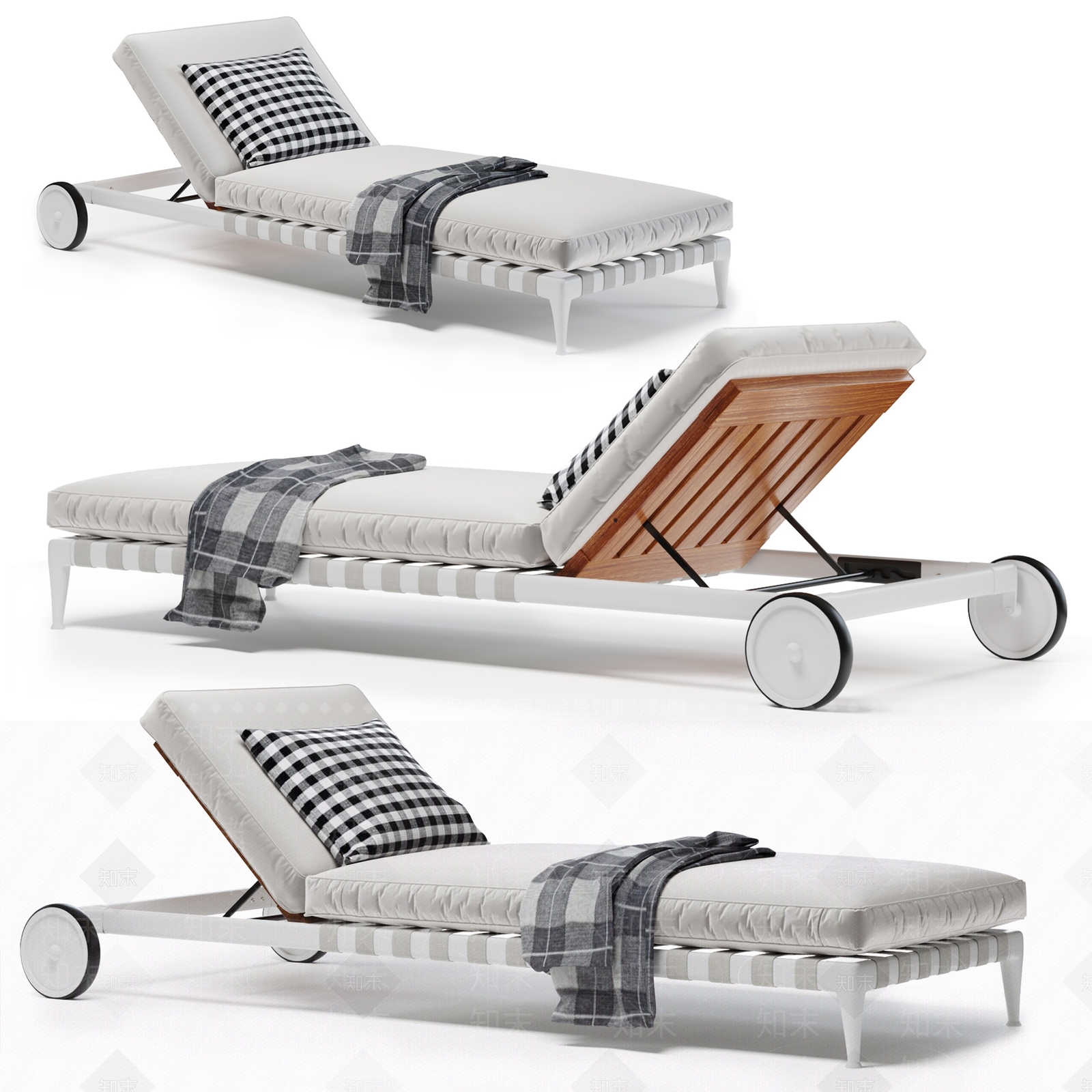 现代躺椅SU模型下载【ID:1145102592】