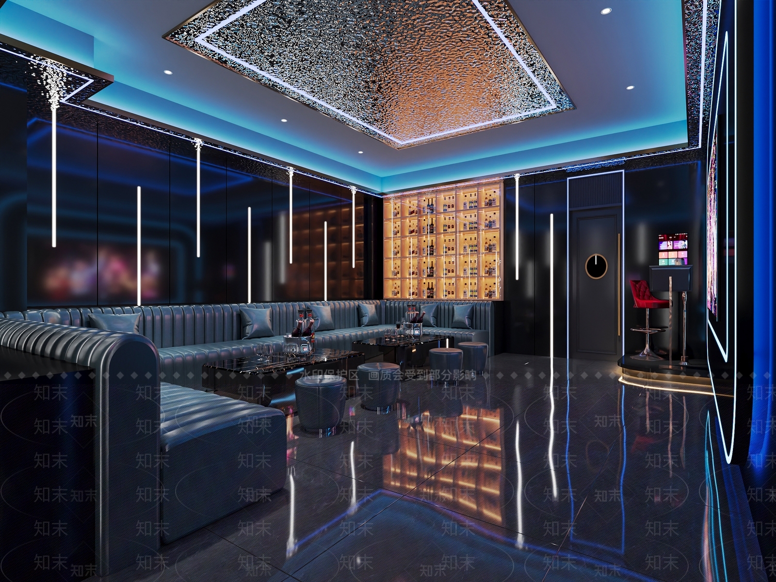 现代酒吧3D模型下载【ID:1214031815】