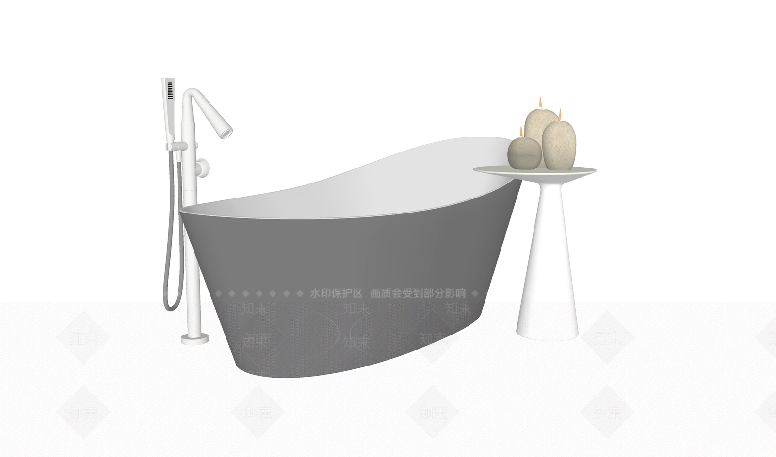 浴缸SU模型下载【ID:1145105244】