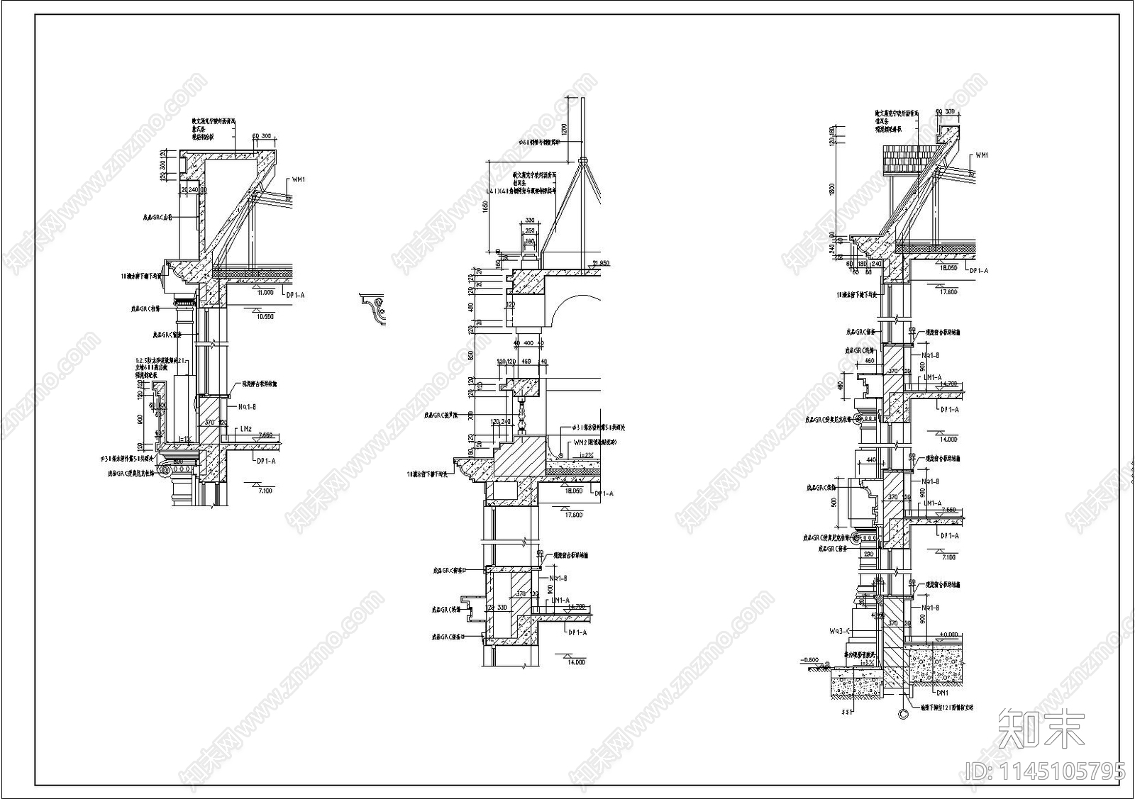 社保局办公楼建筑cad施工图下载【ID:1145105795】