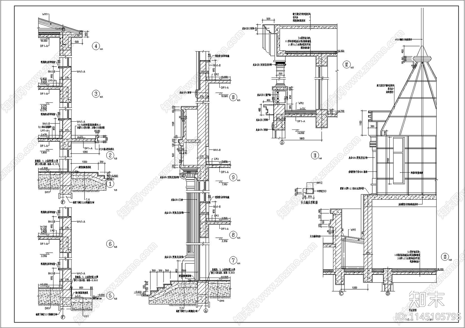 社保局办公楼建筑cad施工图下载【ID:1145105795】