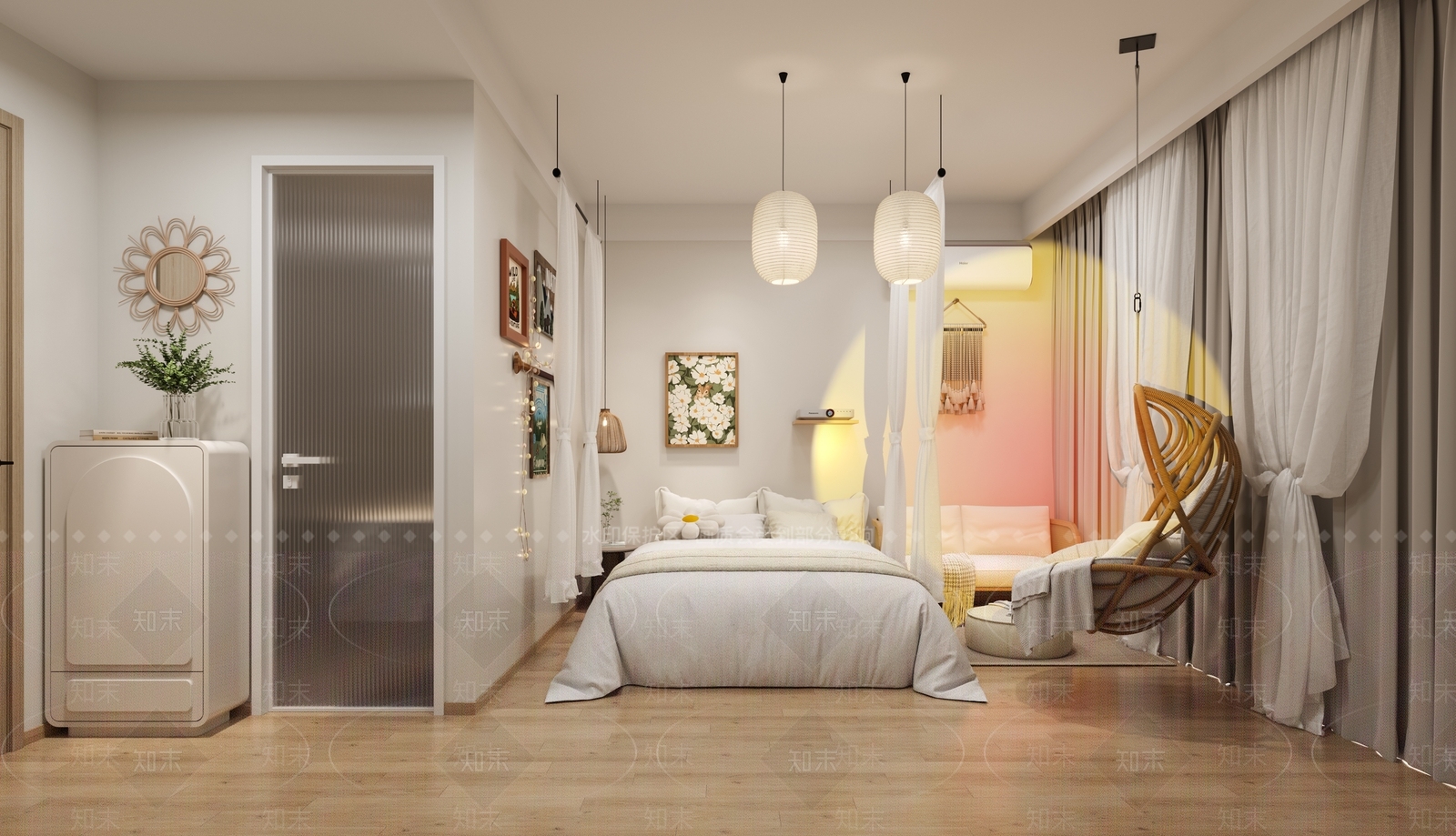 现代单身公寓3D模型下载【ID:1145108522】