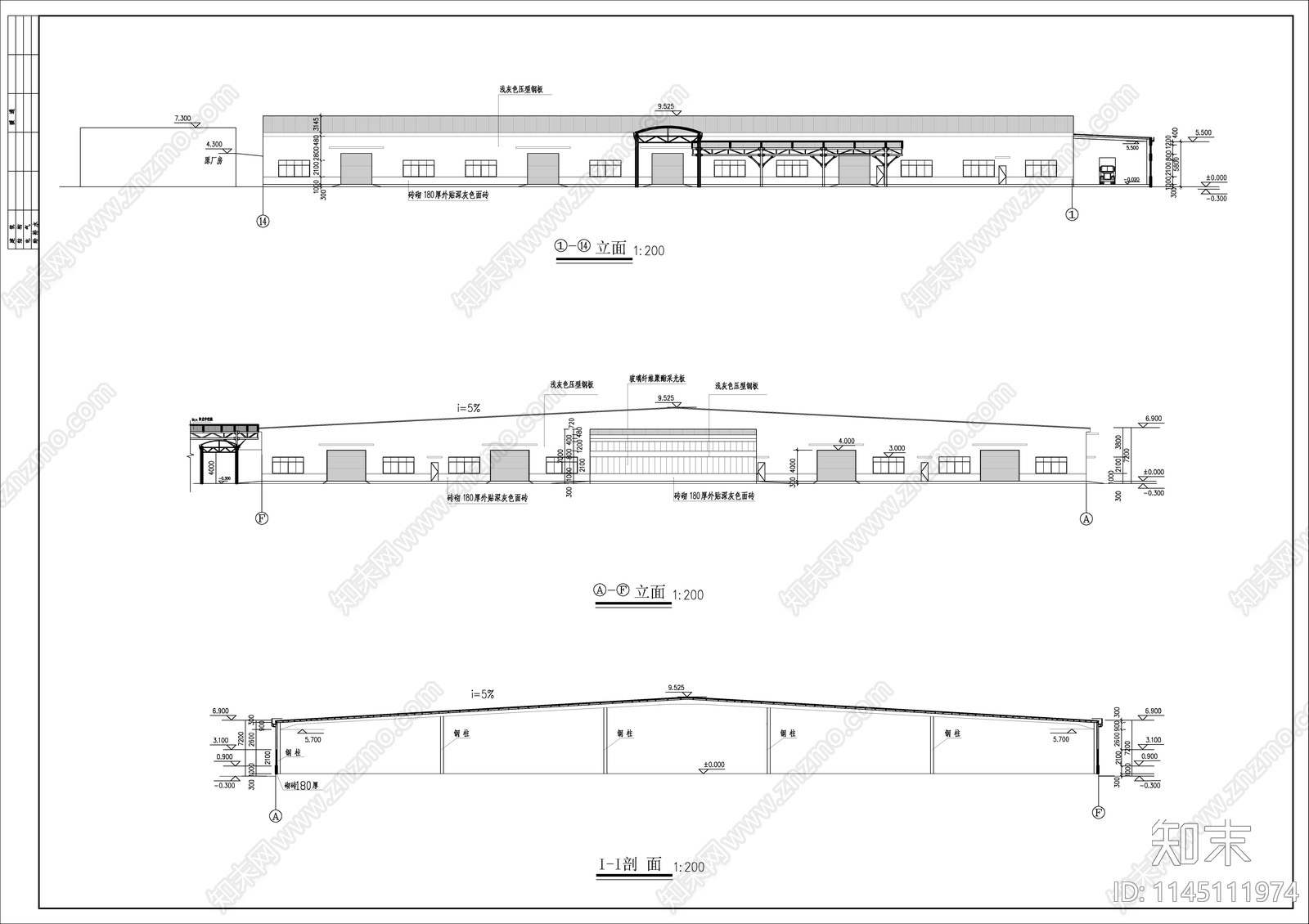 一层保税仓库建筑图cad施工图下载【ID:1145111974】