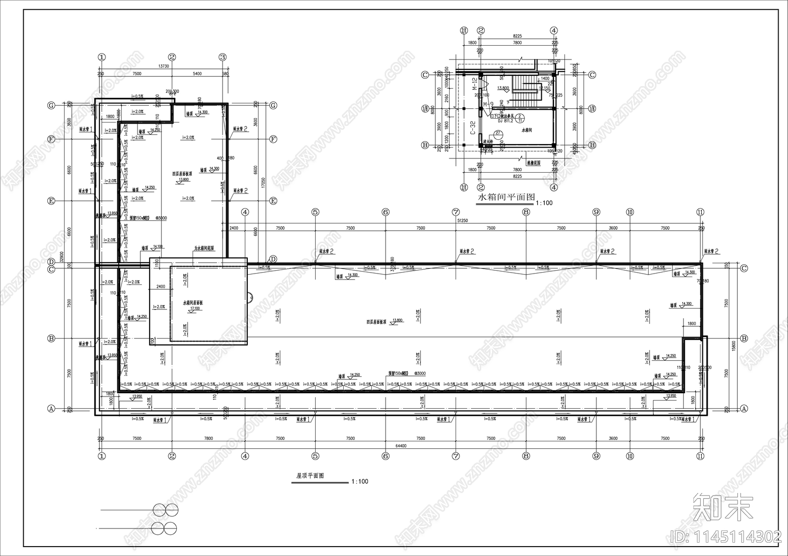 工厂综合楼建筑详图cad施工图下载【ID:1145114302】
