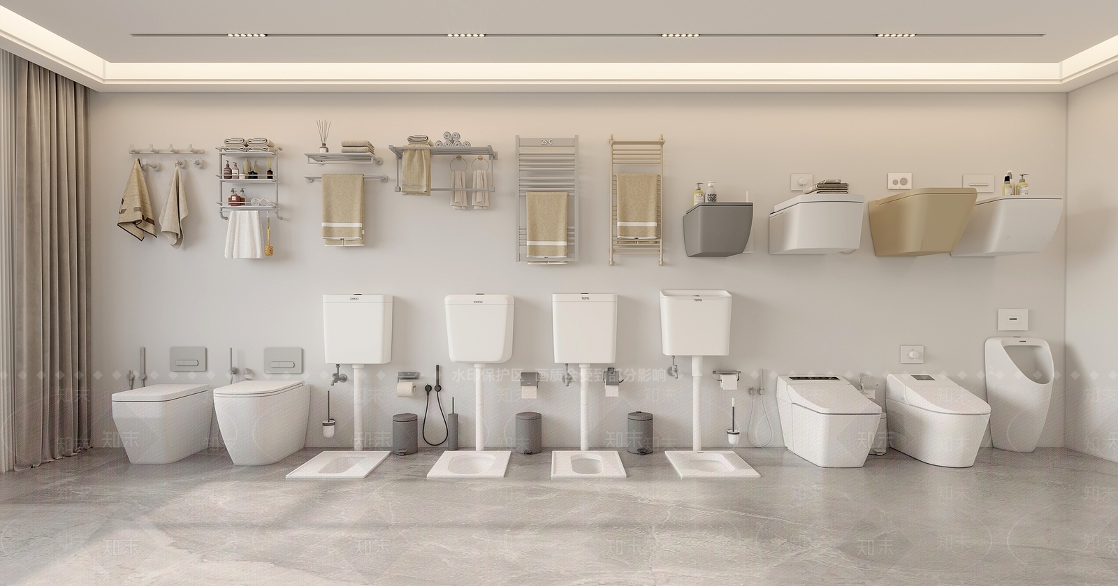 蹲便器3D模型下载【ID:1145114355】