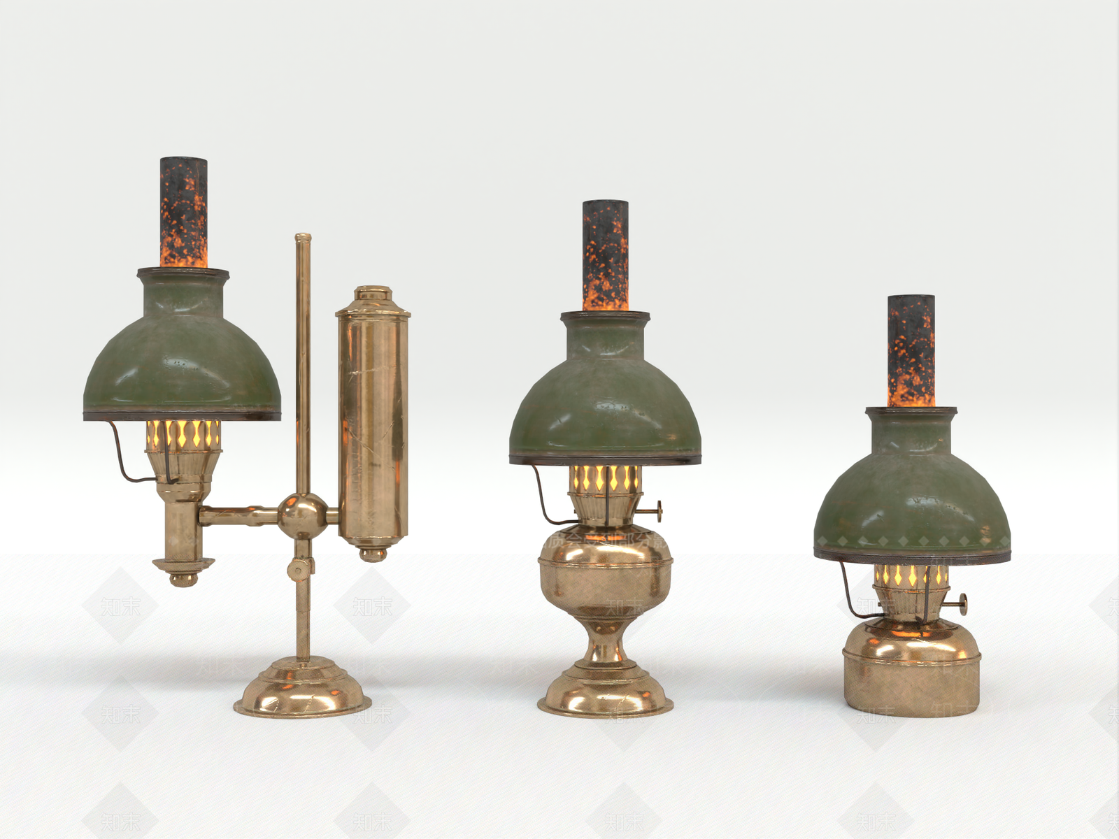 欧式油灯SU模型下载【ID:1145114734】