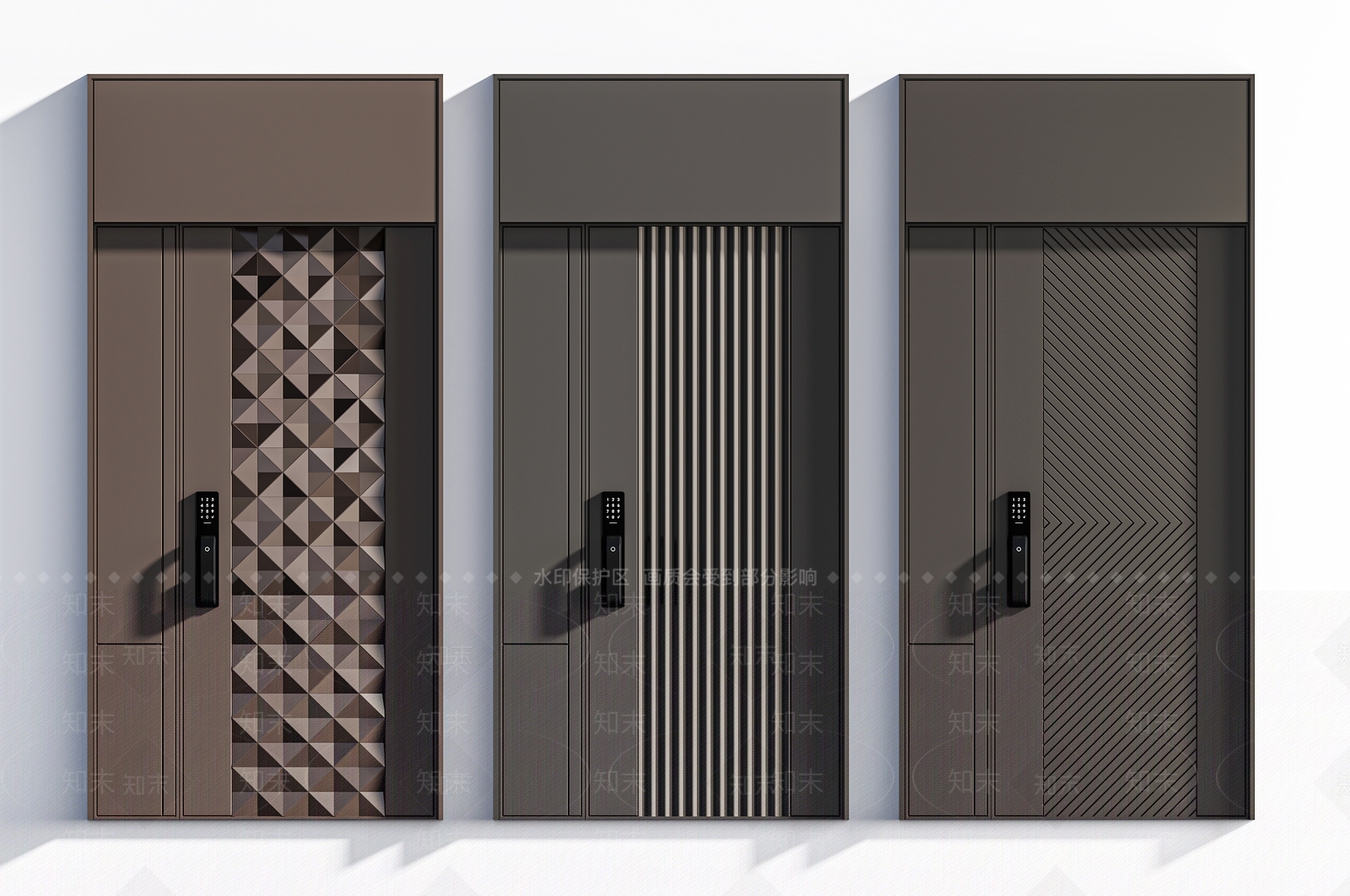 现代子母门3D模型下载【ID:1145115538】