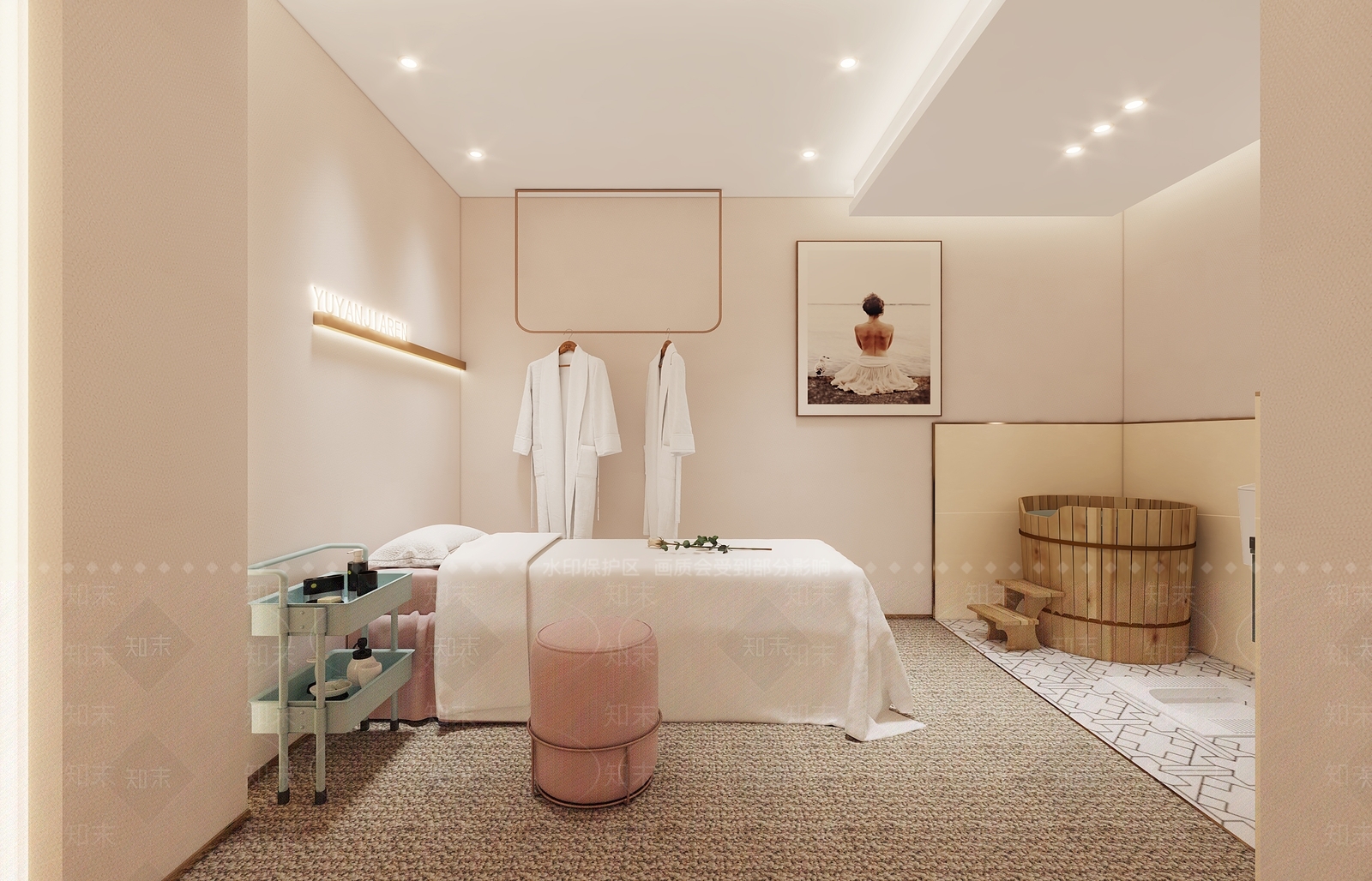 美容SPA店3D模型下载【ID:1145120797】