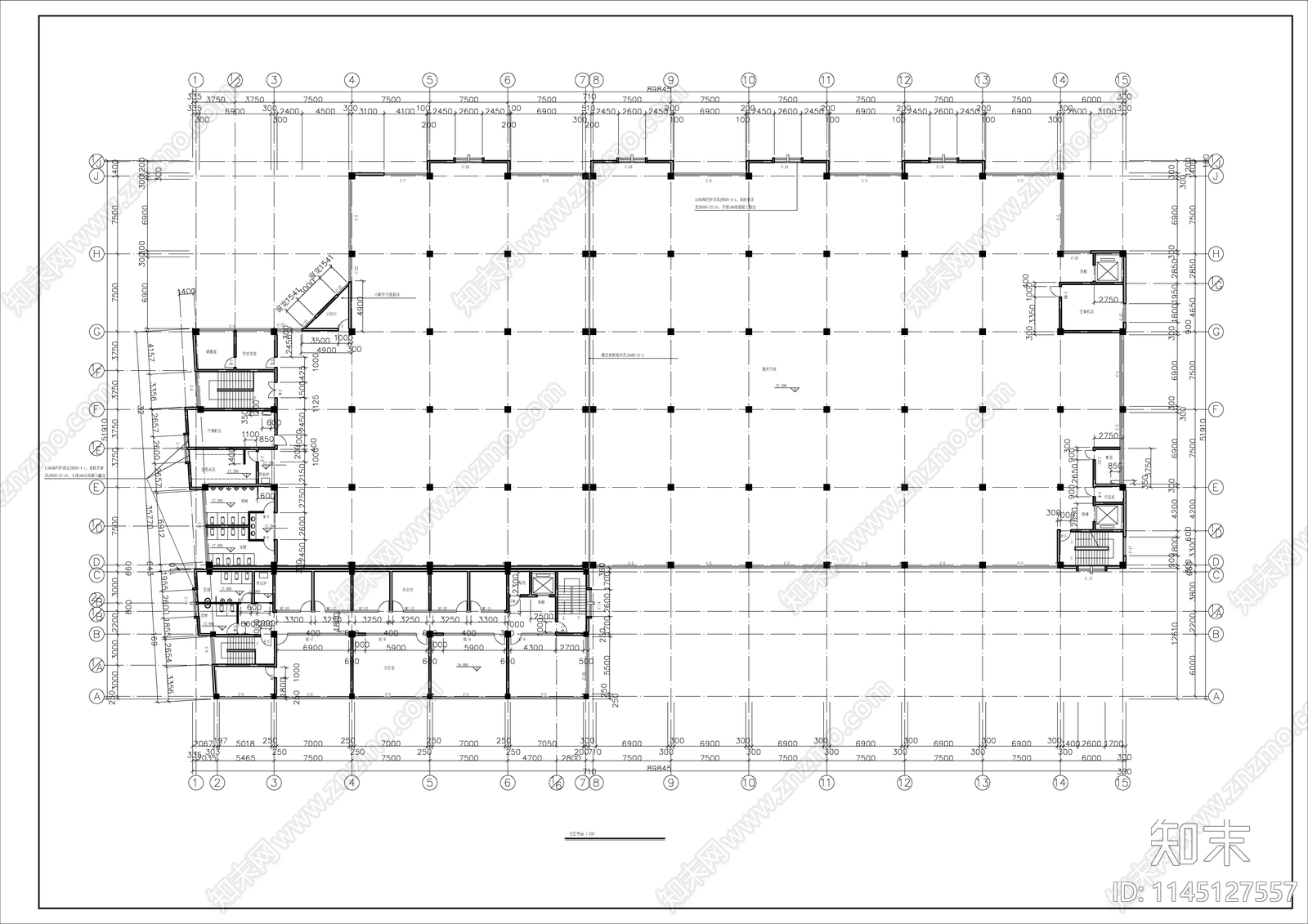 厂房建筑设计cad施工图下载【ID:1145127557】