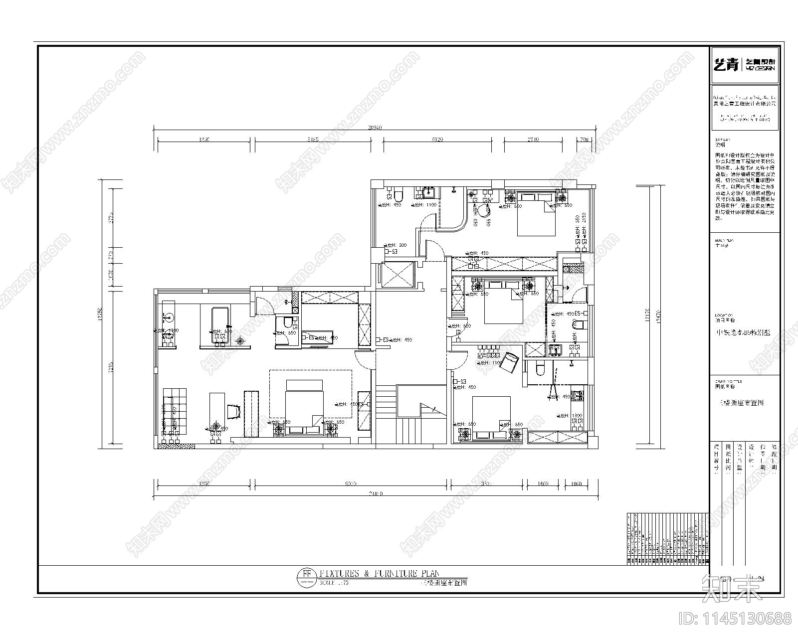 别墅私宅详图cad施工图下载【ID:1145130688】