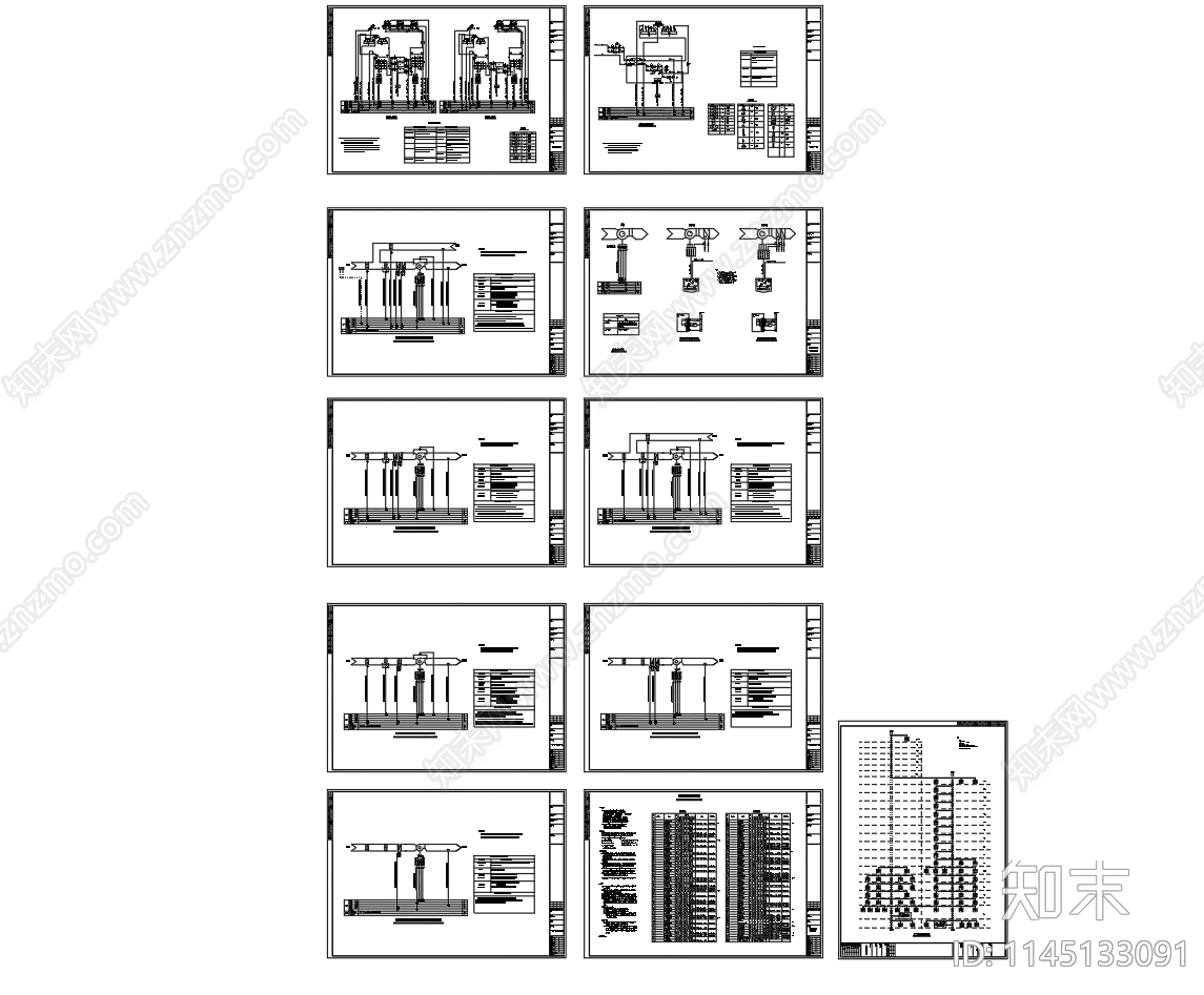 楼宇暖通空调自控系统网络图cad施工图下载【ID:1145133091】