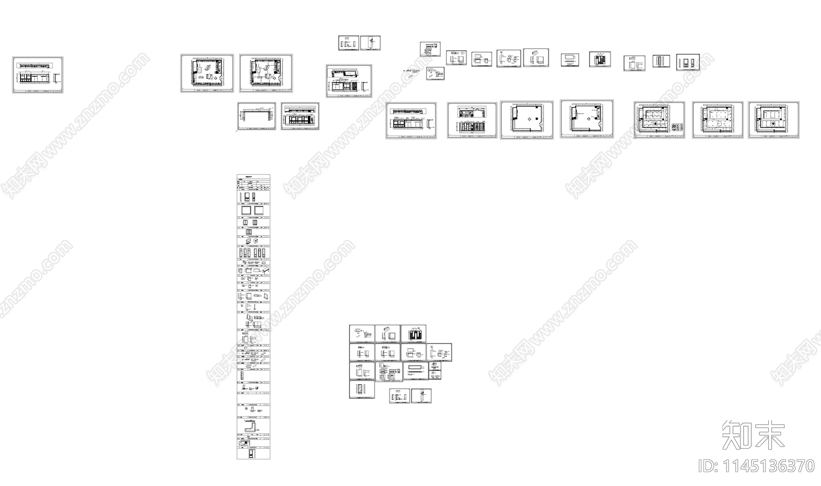 全套服装店详图cad施工图下载【ID:1145136370】