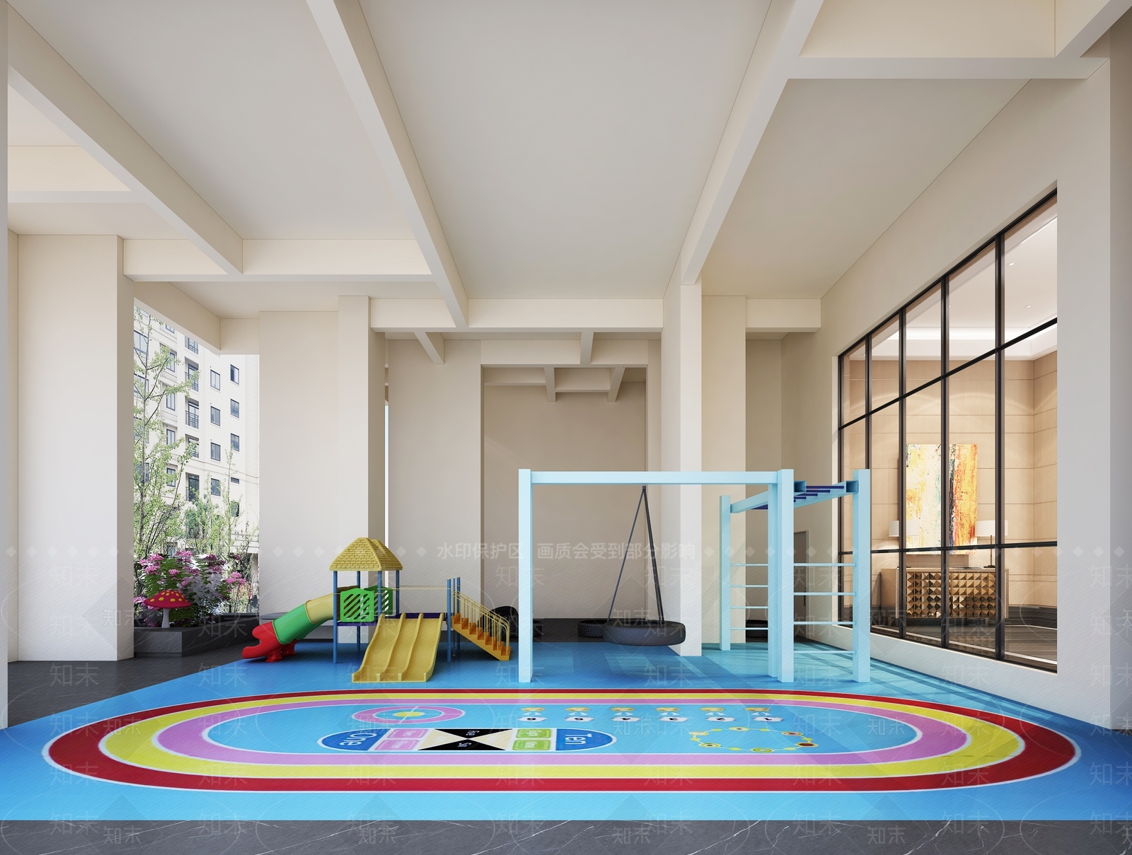 现代儿童休闲区3D模型下载【ID:1145137287】