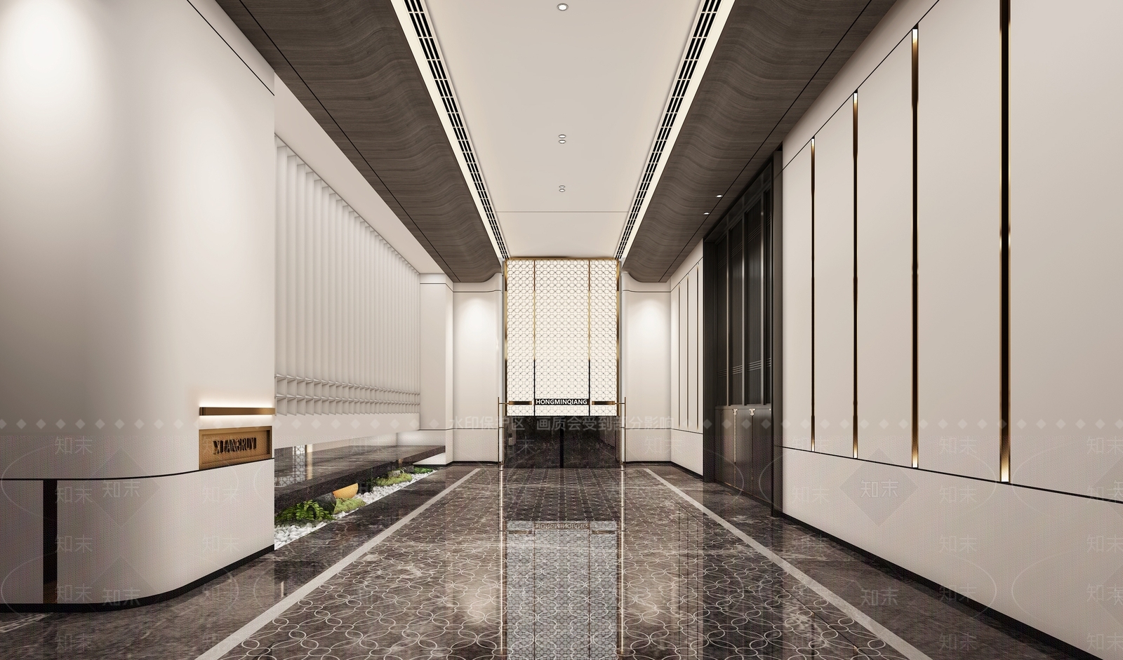 售楼处前台3D模型下载【ID:1145141484】
