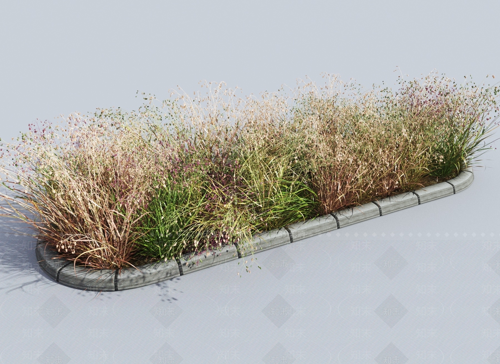 现代草丛3D模型下载【ID:1145142154】