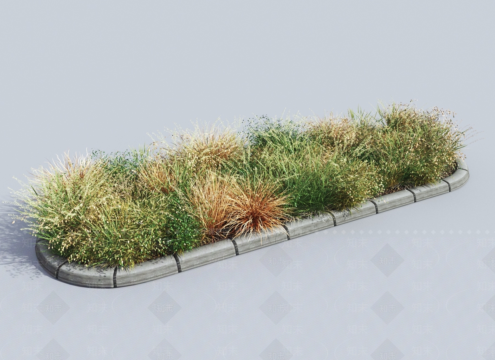 现代草丛3D模型下载【ID:1145142241】