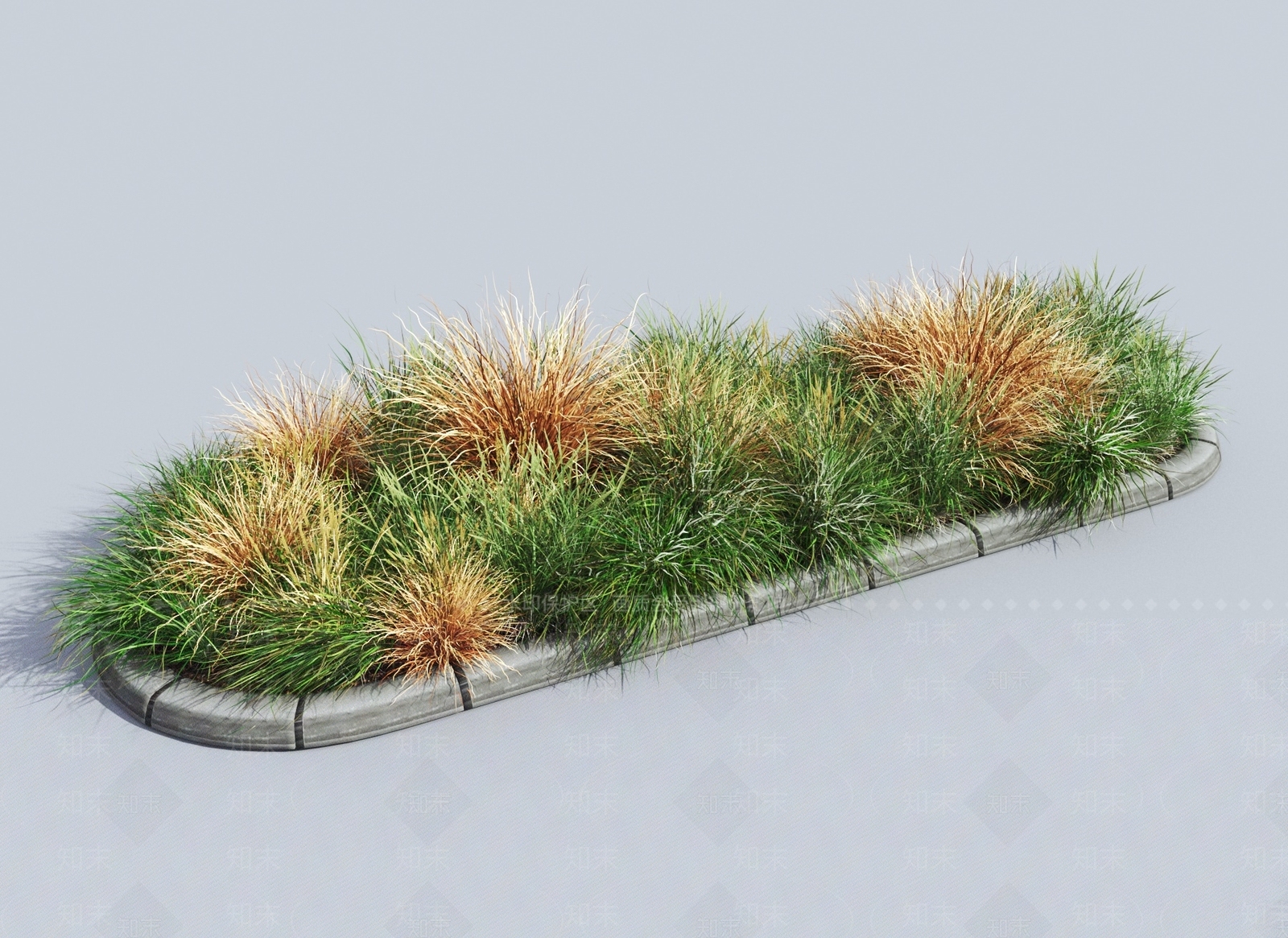 现代草丛3D模型下载【ID:1145142351】