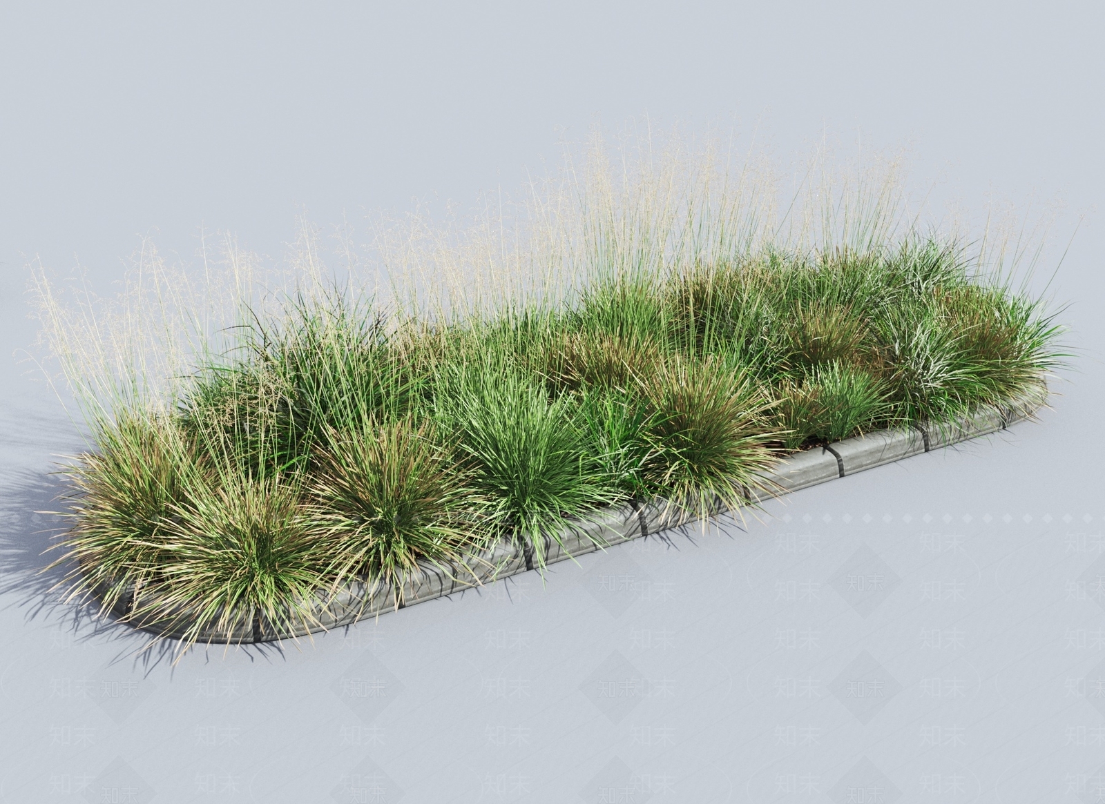 现代草丛3D模型下载【ID:1145142480】