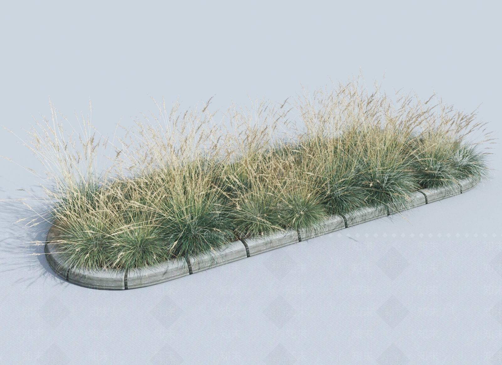 现代草丛3D模型下载【ID:1145142451】