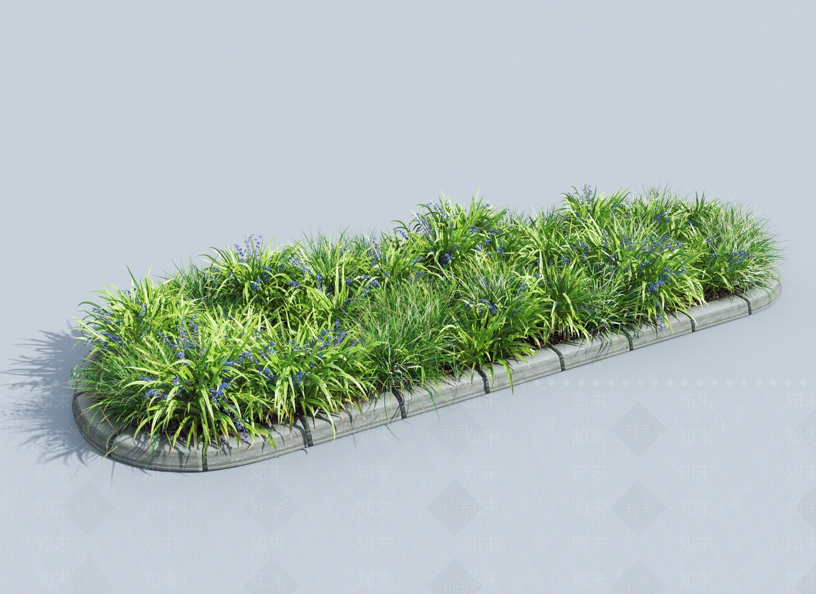 现代草丛3D模型下载【ID:1145142444】