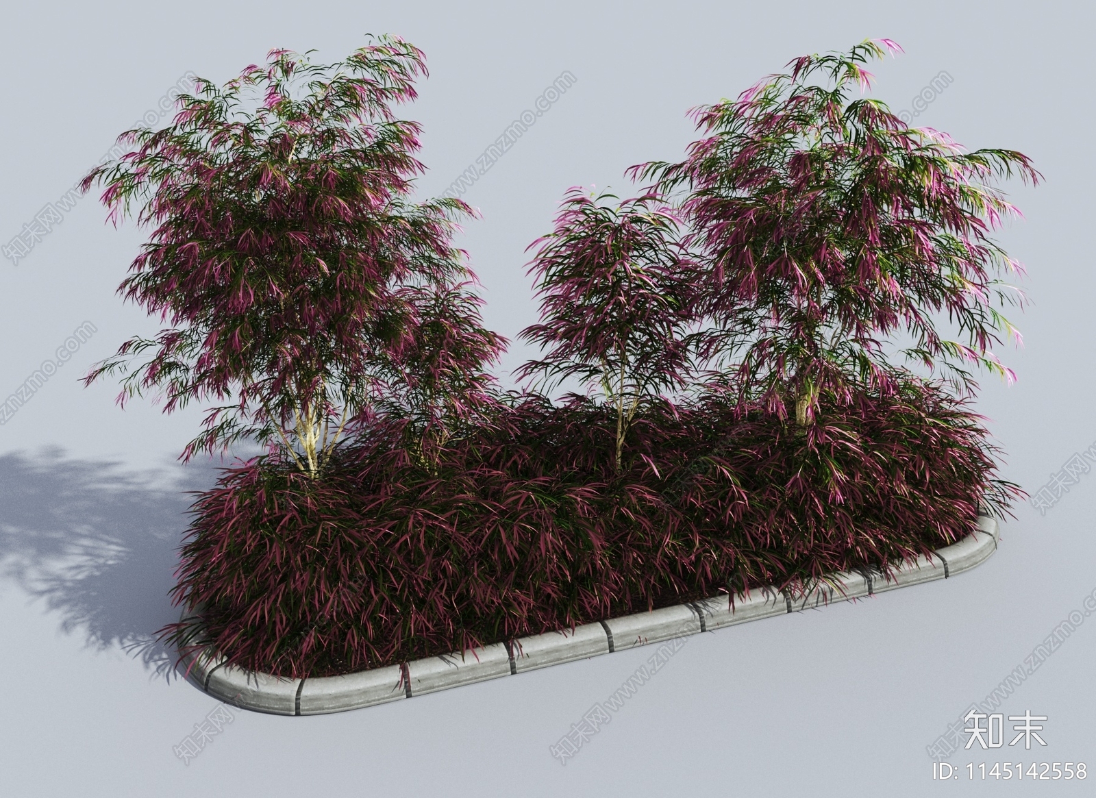 现代灌木丛3D模型下载【ID:1145142558】