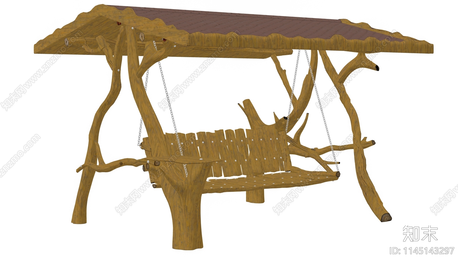 现代景观木秋千SU模型下载【ID:1145143297】