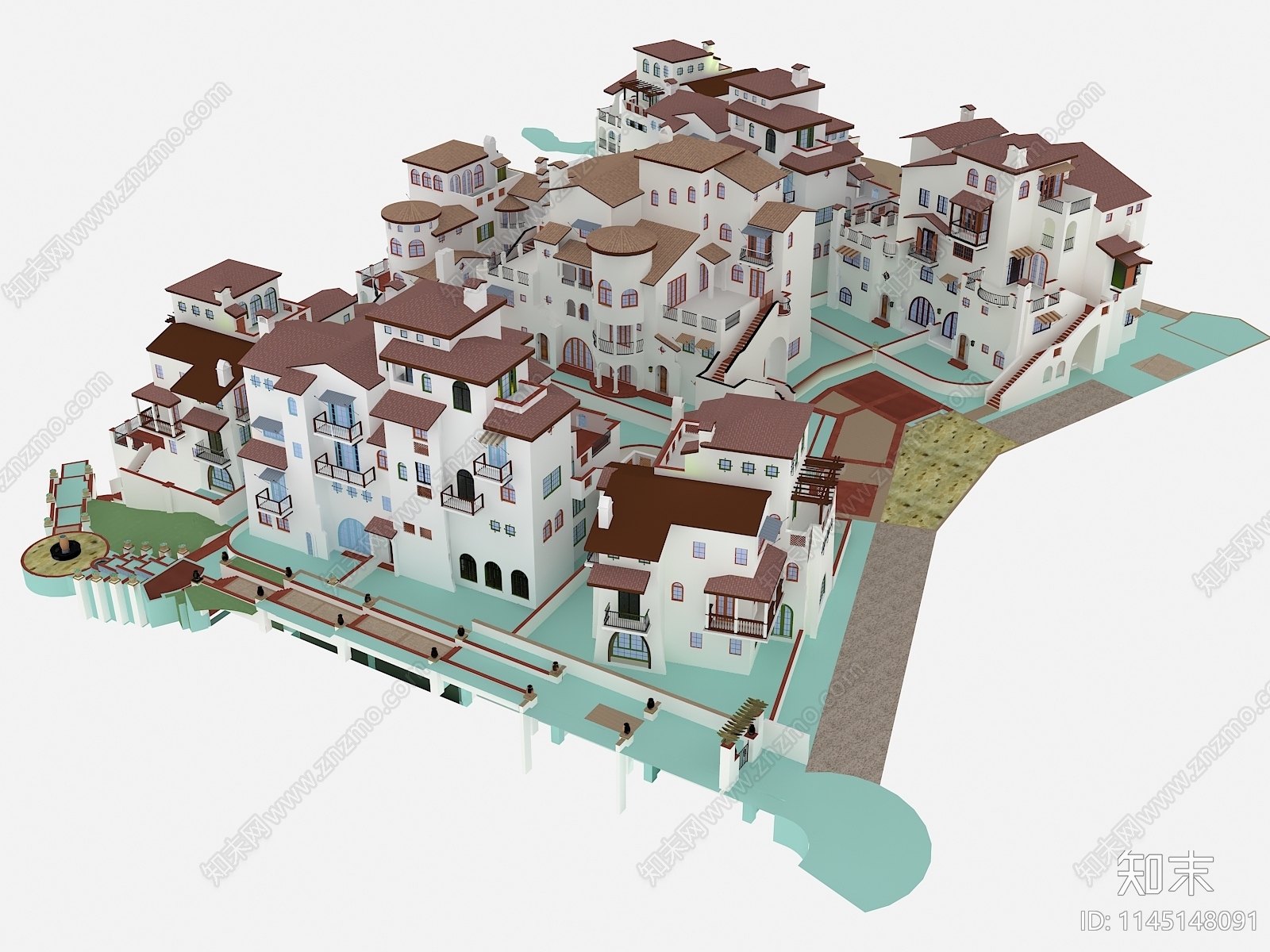 艺术风格建筑3D模型下载【ID:1145148091】