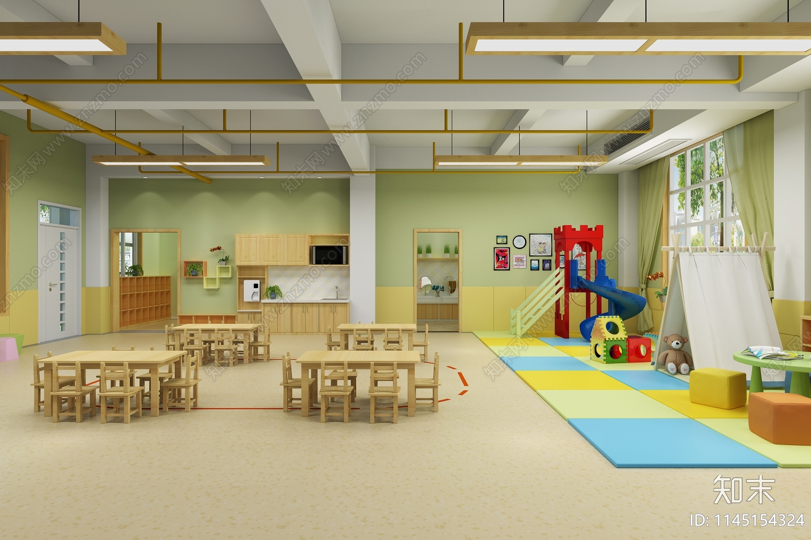 幼儿园3D模型下载【ID:1145154324】