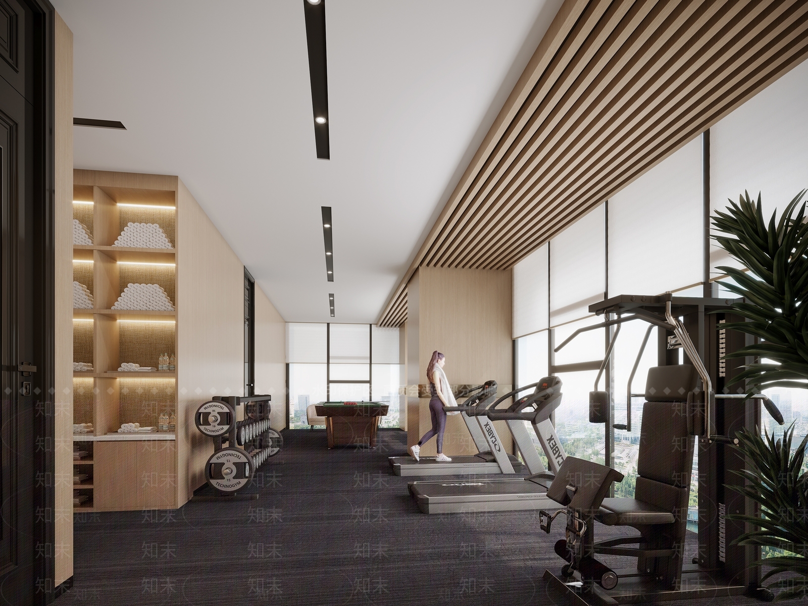 室内健身房3D模型下载【ID:1145159296】