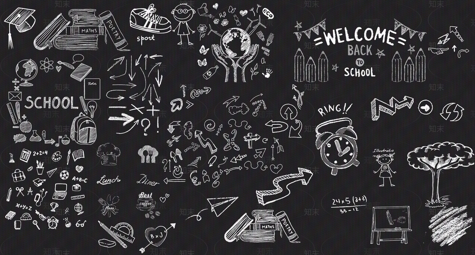 高清黑板字贴图下载【ID:1145165192】