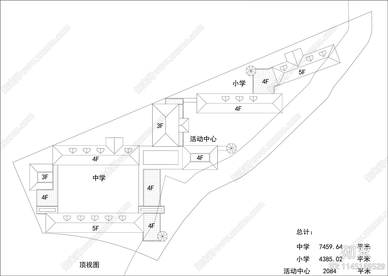 中小学校各层建筑详图cad施工图下载【ID:1145169529】