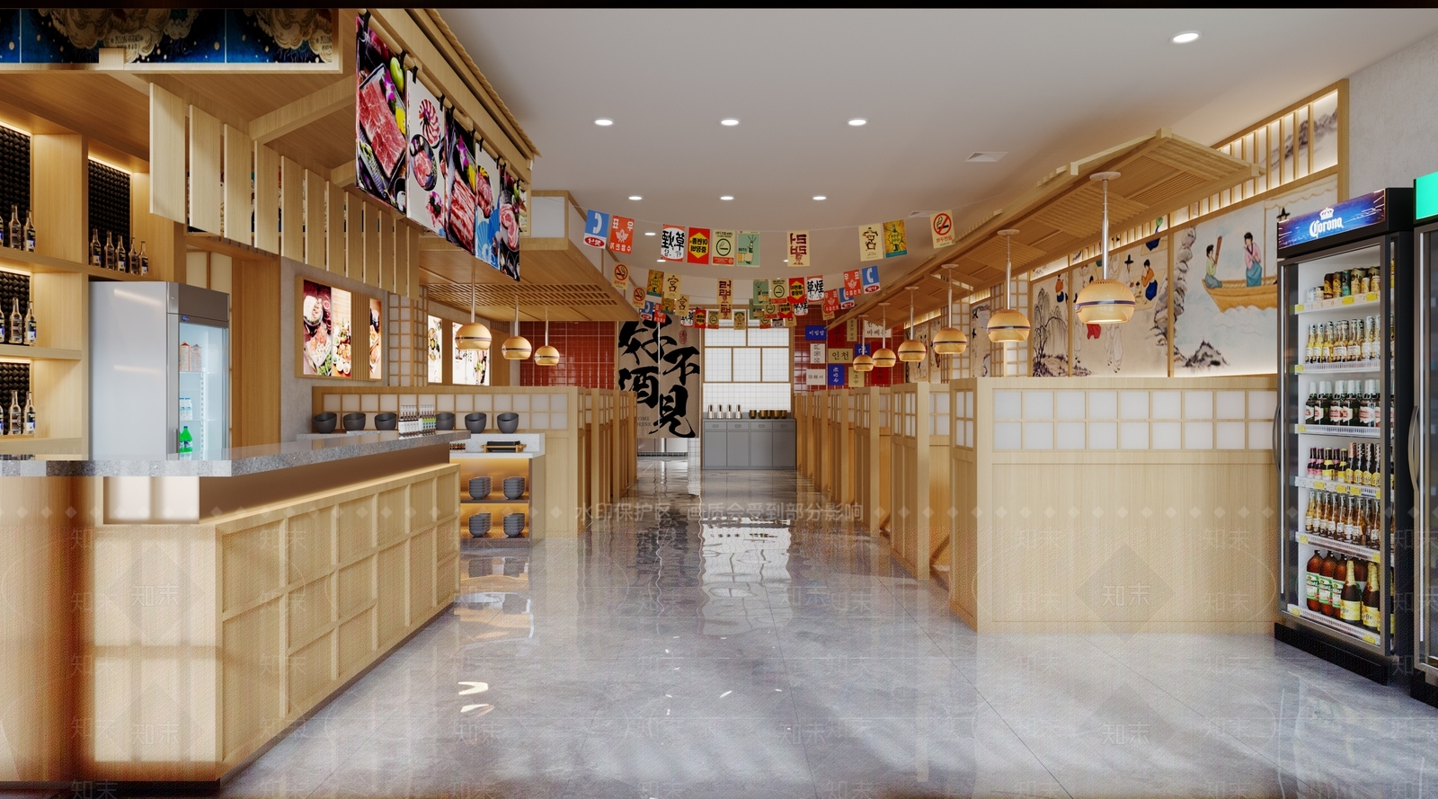 韩式火锅店烤肉店3D模型下载【ID:1145170292】