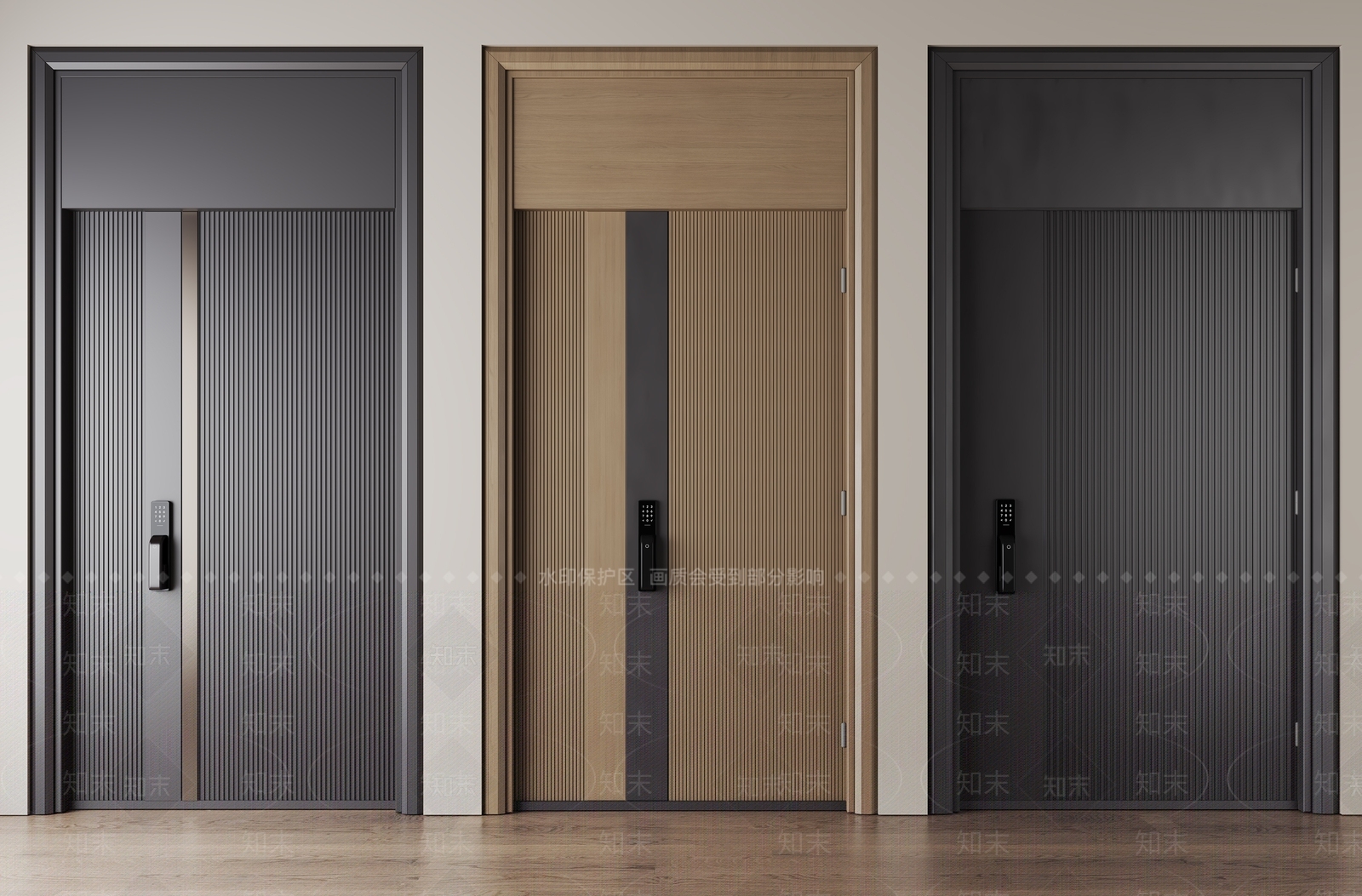 现代入户大门SU模型下载【ID:1145170500】