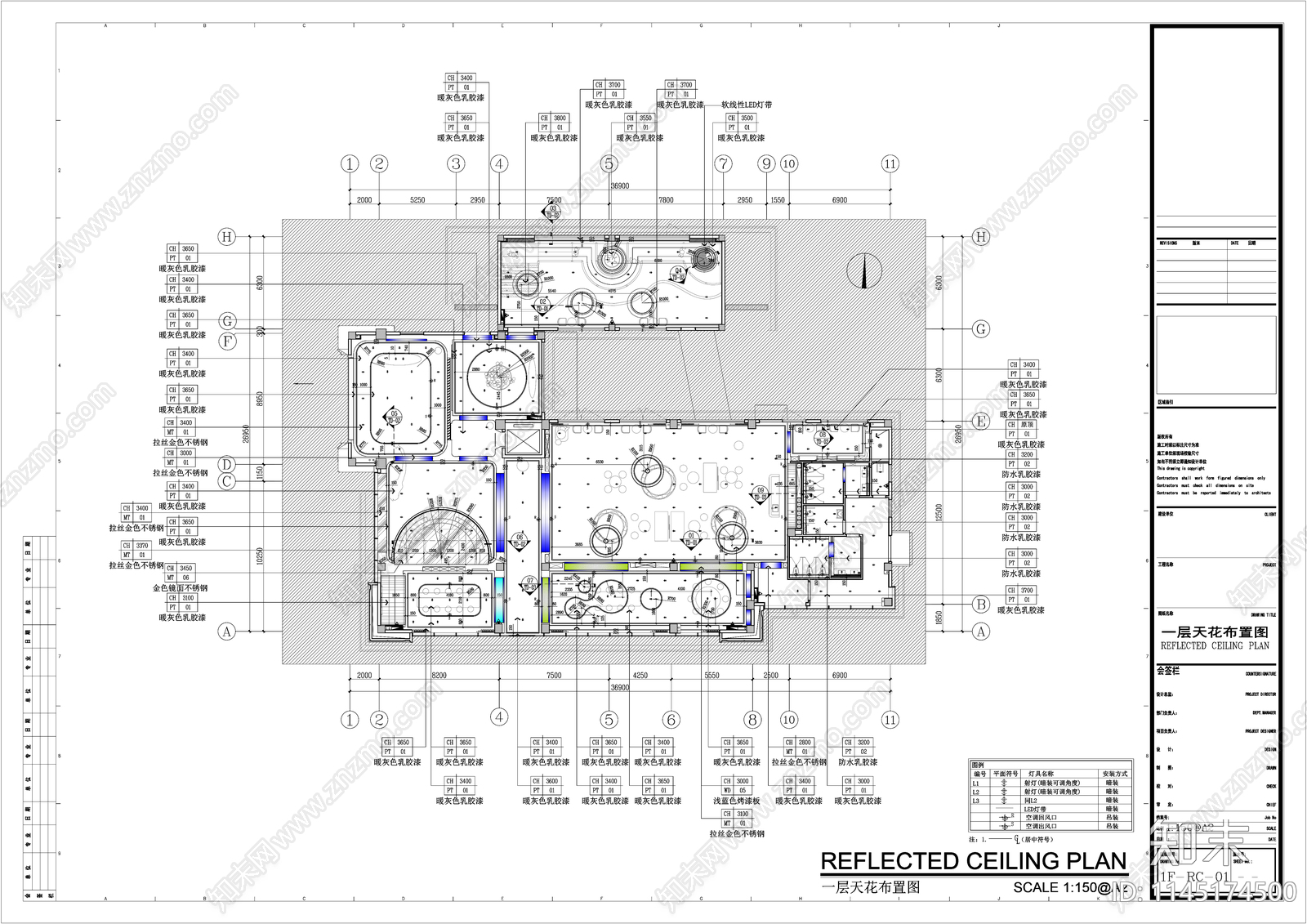 儿童活动室详图cad施工图下载【ID:1145174500】