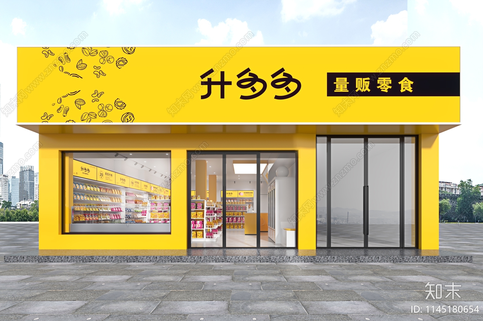 现代零食店3D模型下载【ID:1145180654】