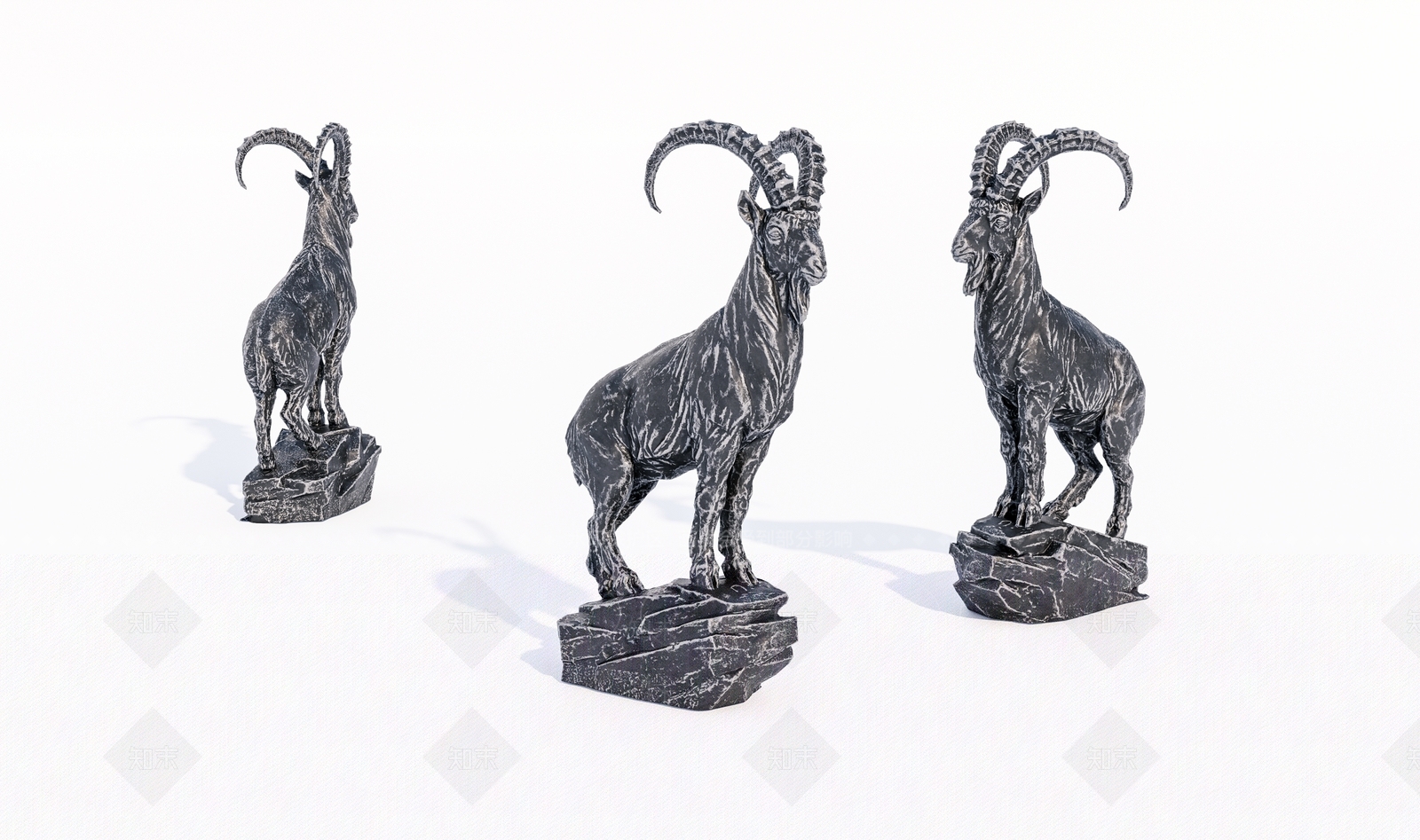 现代动物雕像SU模型下载【ID:1145182632】