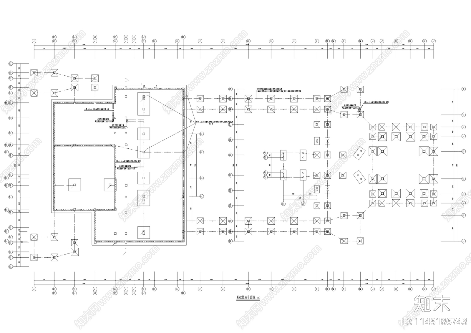 商业街区建筑电气设计cad施工图下载【ID:1145186743】