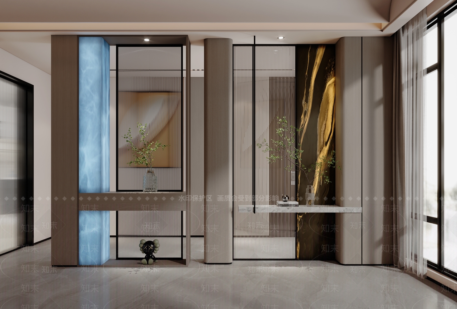 入户透光石3D模型下载【ID:1145187493】