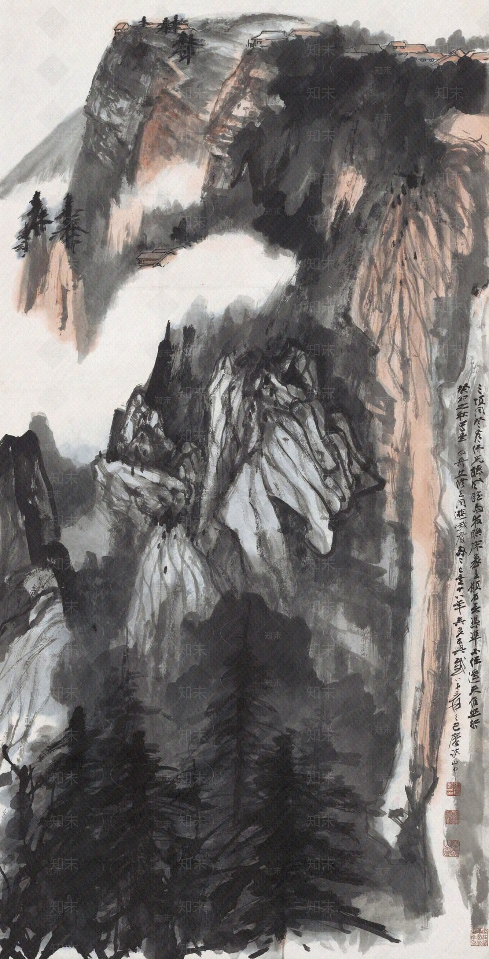 张大千忆游峨嵋贴图下载【ID:1145190416】