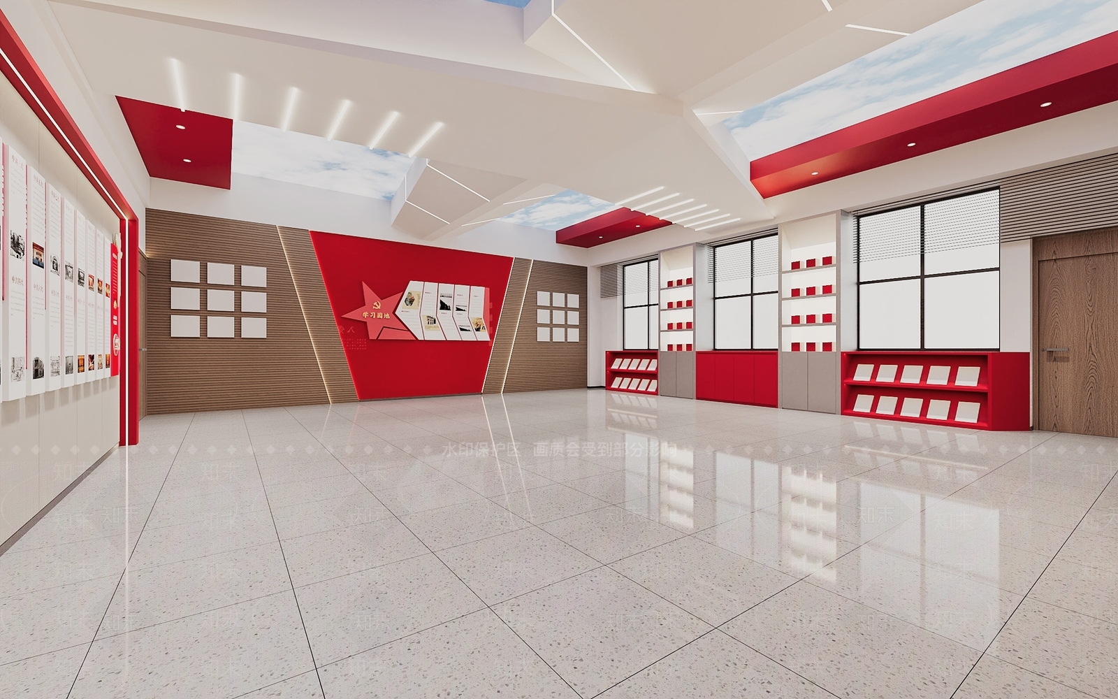 党建活动室3D模型下载【ID:1145196507】