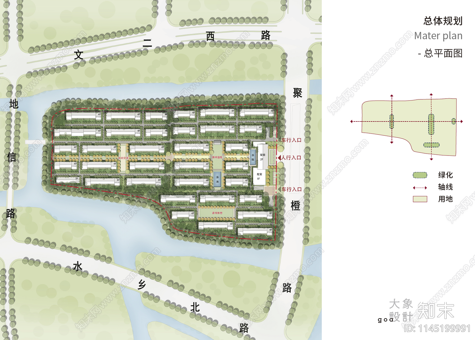 杭州未来科技城绿住宅建筑详图cad施工图下载【ID:1145199991】